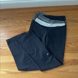 Lululemon Athletica gray Pants with Striped Detail